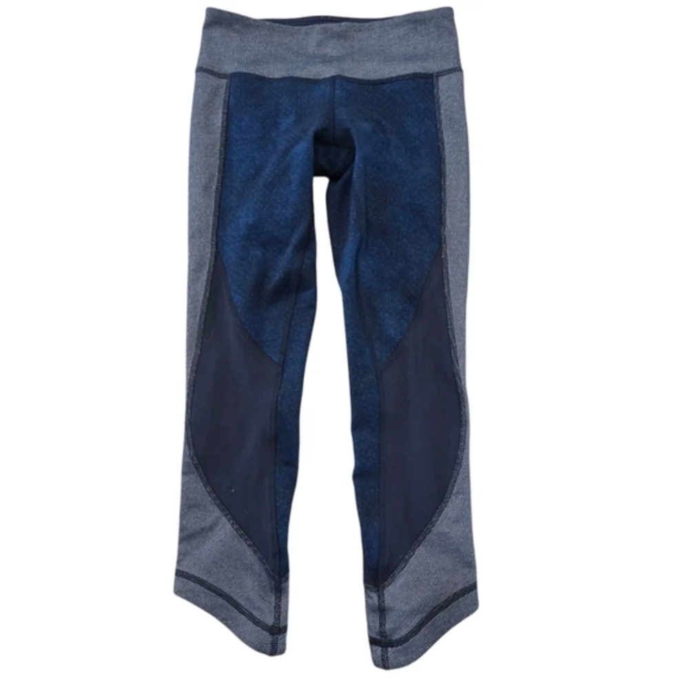Lululemon Wunder Under Crop Sashiko‎ Legging RARE - Picture 2 of 6